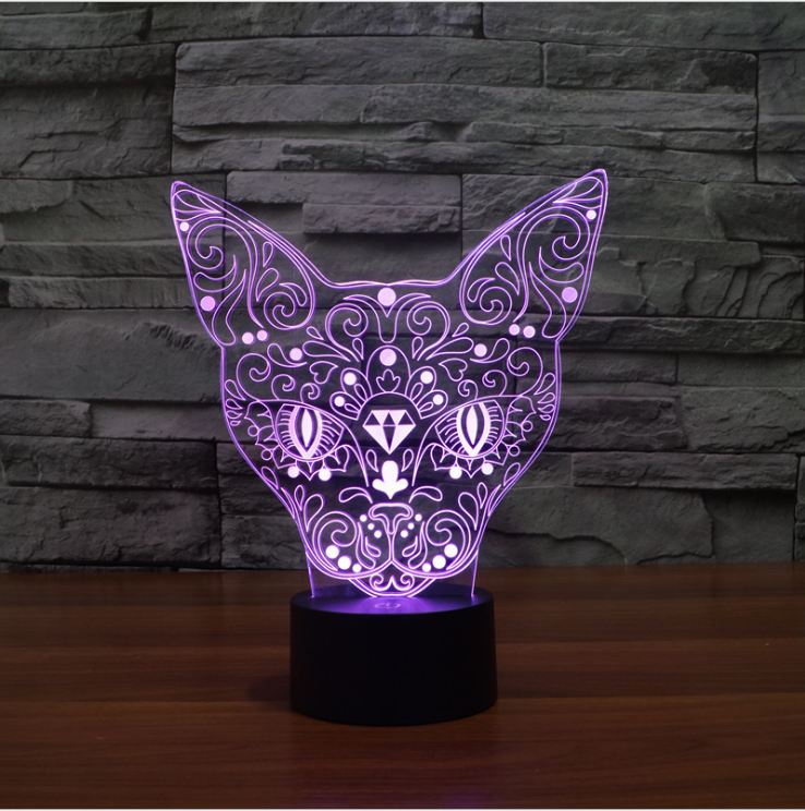 Lámpara 3D Bastet