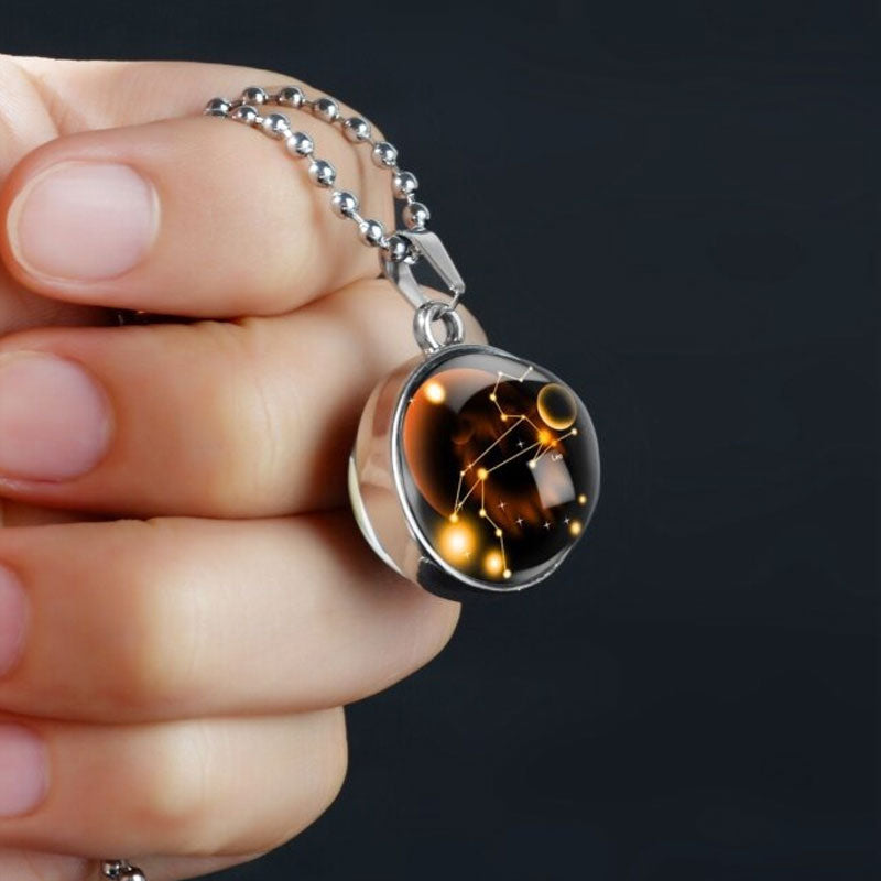 Zodiac Constellation Sphere Necklace