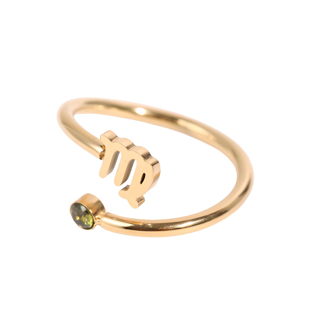 Sternzeichen Ring Gold