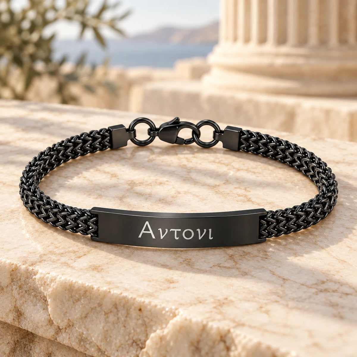 Greek ID Bracelet for Men
