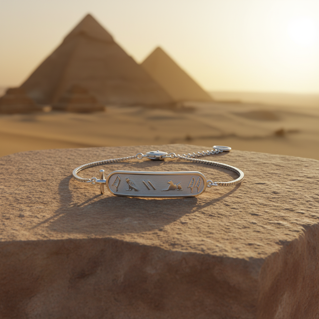 Personalisiertes Armband mit ägyptischen Hieroglyphen