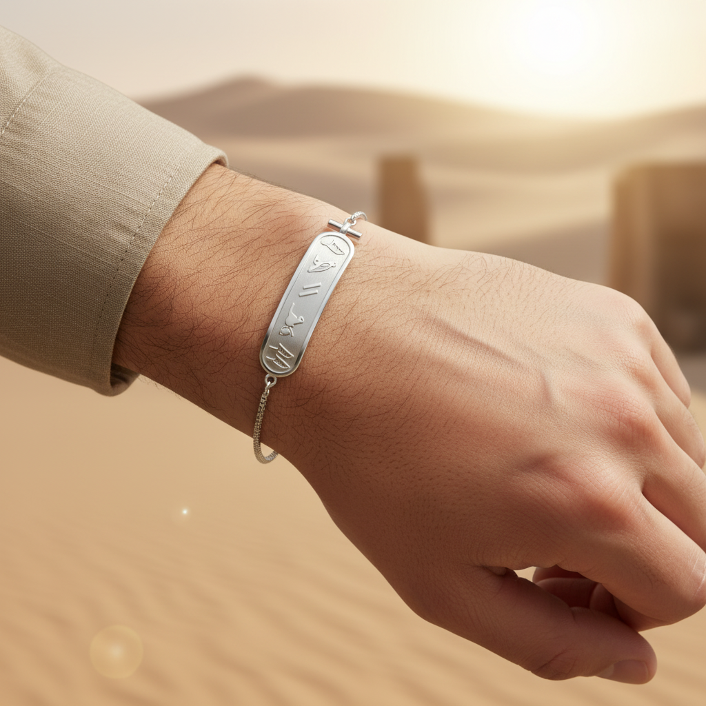 Personalisiertes Armband mit ägyptischen Hieroglyphen