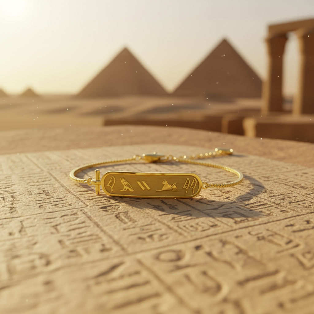Personalisiertes Armband mit ägyptischen Hieroglyphen