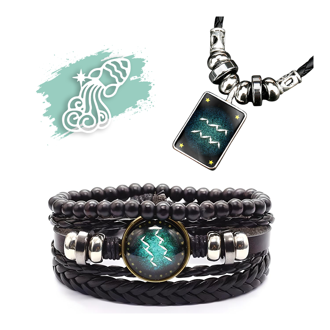 Bracciale Segno Zodiacale + Collana in Omaggio