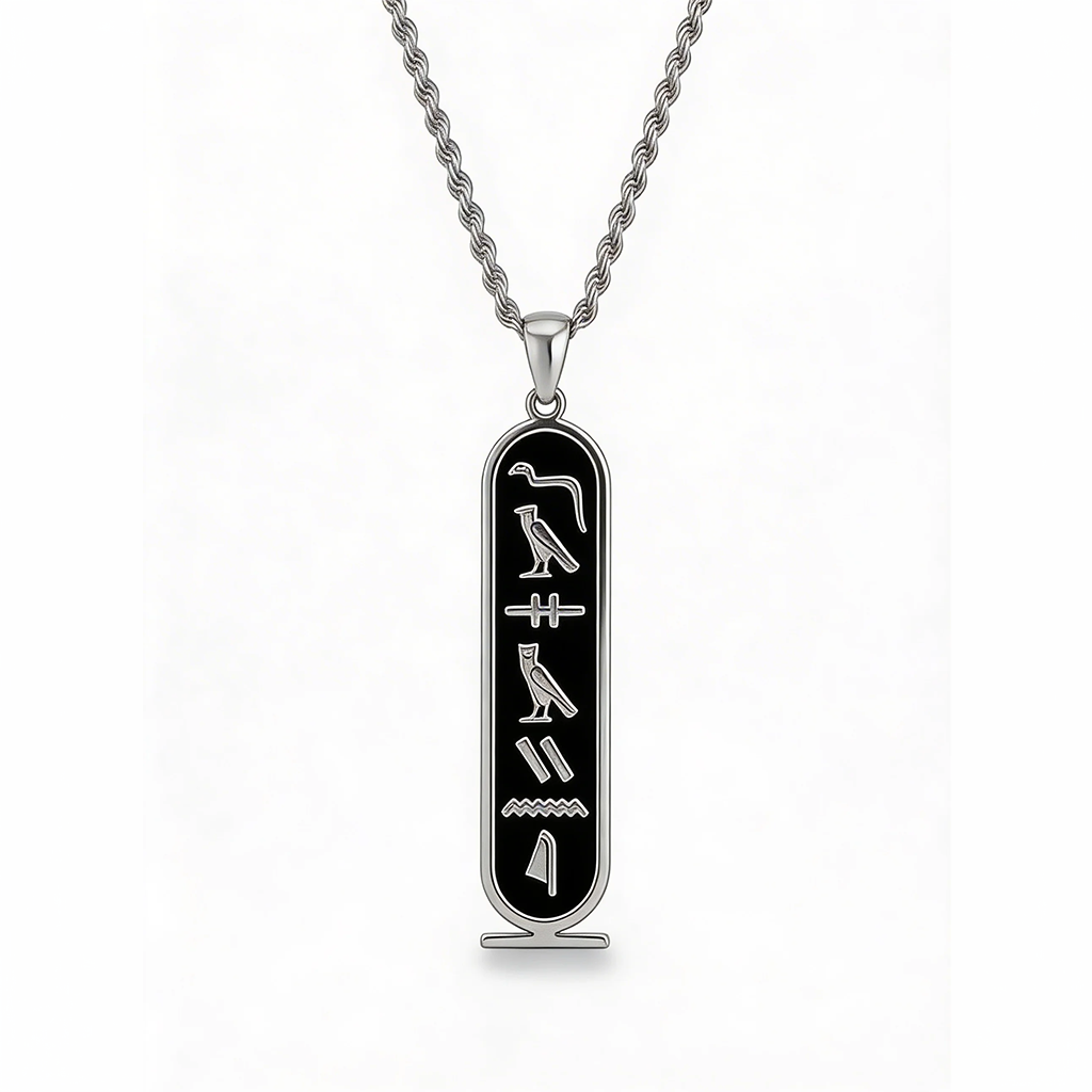 Personalized Egyptian Hieroglyph Necklace