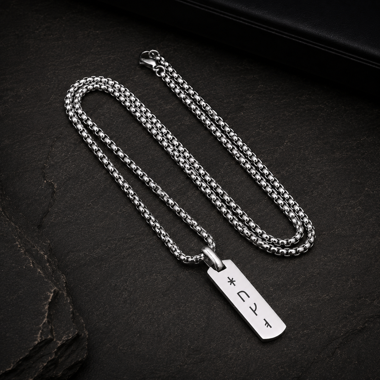 Collana Rune Vichinghe Incisa Uomo