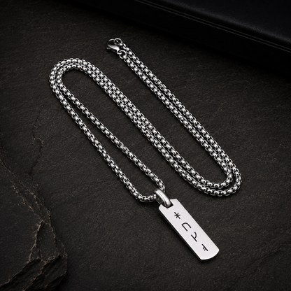 Collana Rune Vichinghe Incisa Uomo