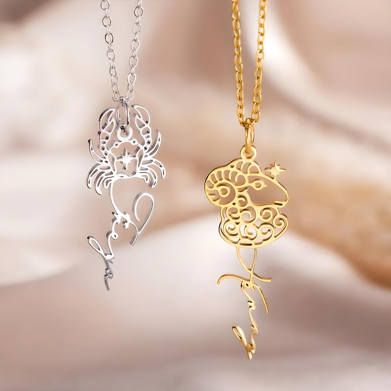 Personalized Zodiac Necklace
