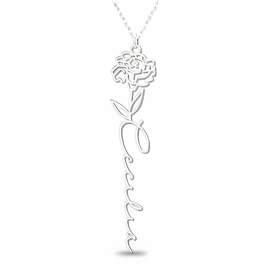 Collana Fiore di Nascita Personalizzata