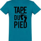 T-shirt bleu Tape du Pied Teufeur